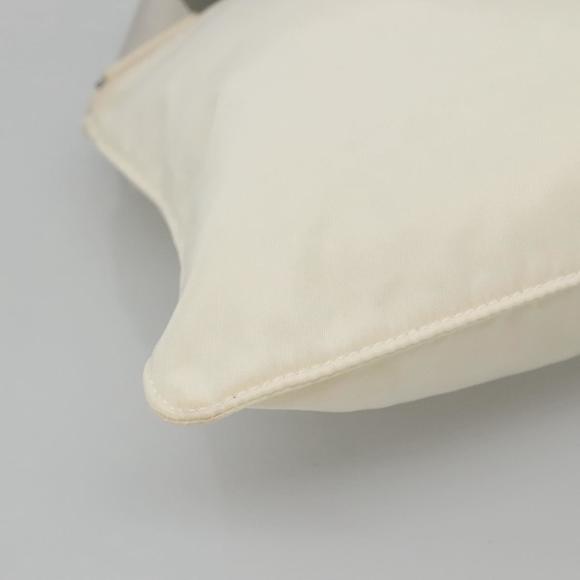 PRADA Shoulder Bag Nylon White Silver Auth hk2216 - Picture 15 of 16